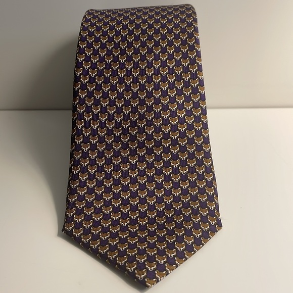 Cremieux Men’s Tie Silk All Over Dog - Picture 3 of 8